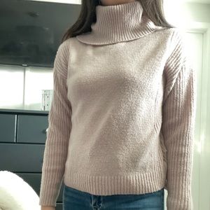 Dynamite pink turtleneck sweater